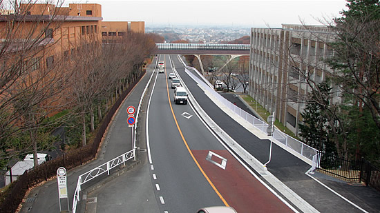 埼玉県道212号岩殿観音南戸守線。高坂駅方面。